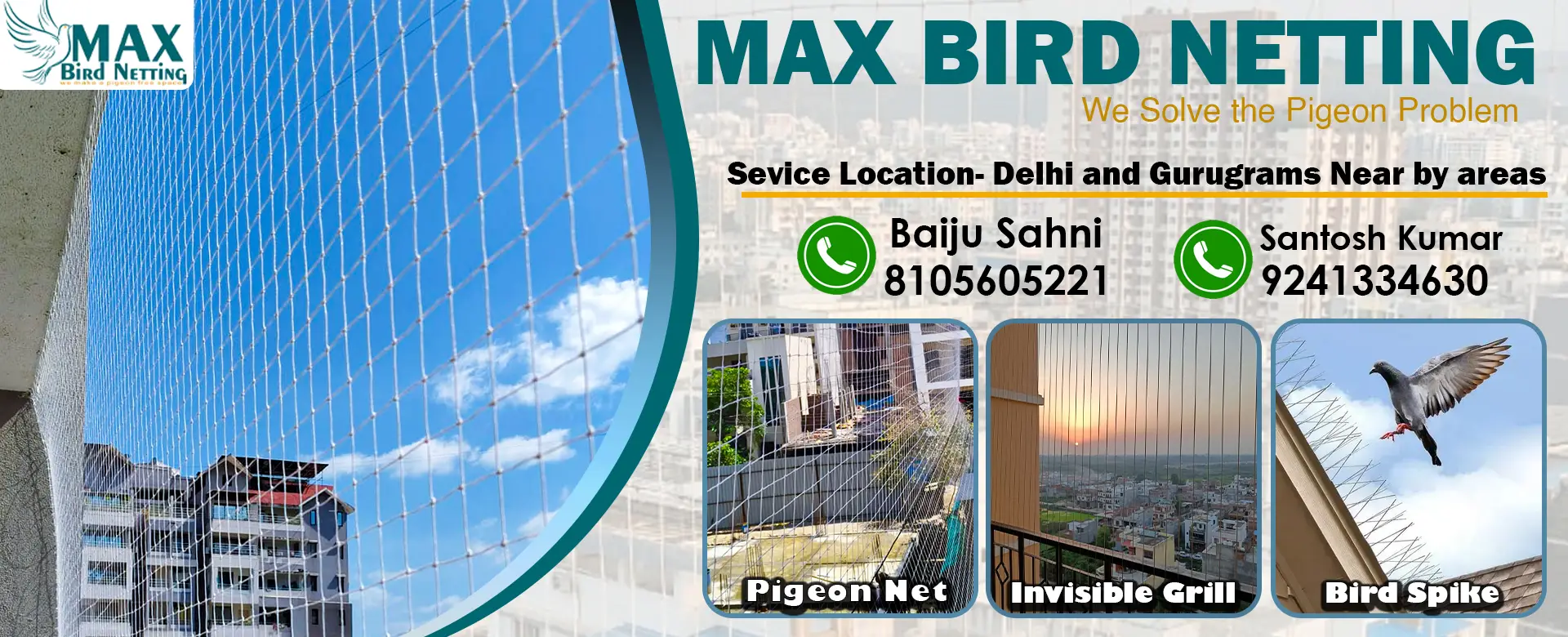 Max Bird Netting Banner